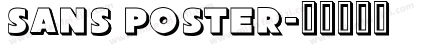 Sans Poster字体转换